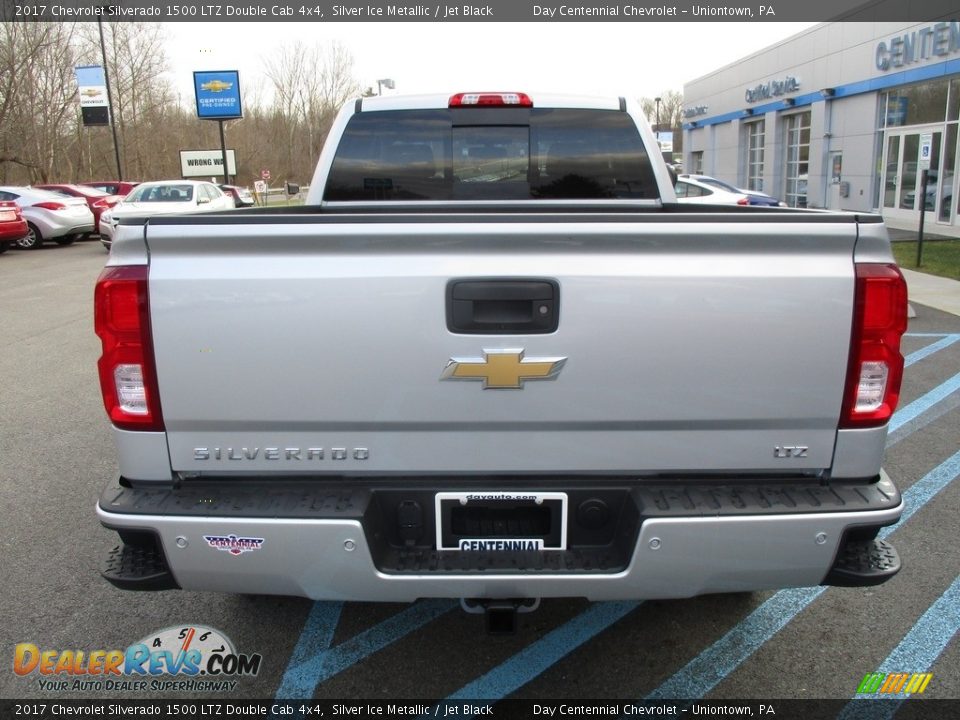 2017 Chevrolet Silverado 1500 LTZ Double Cab 4x4 Silver Ice Metallic / Jet Black Photo #5