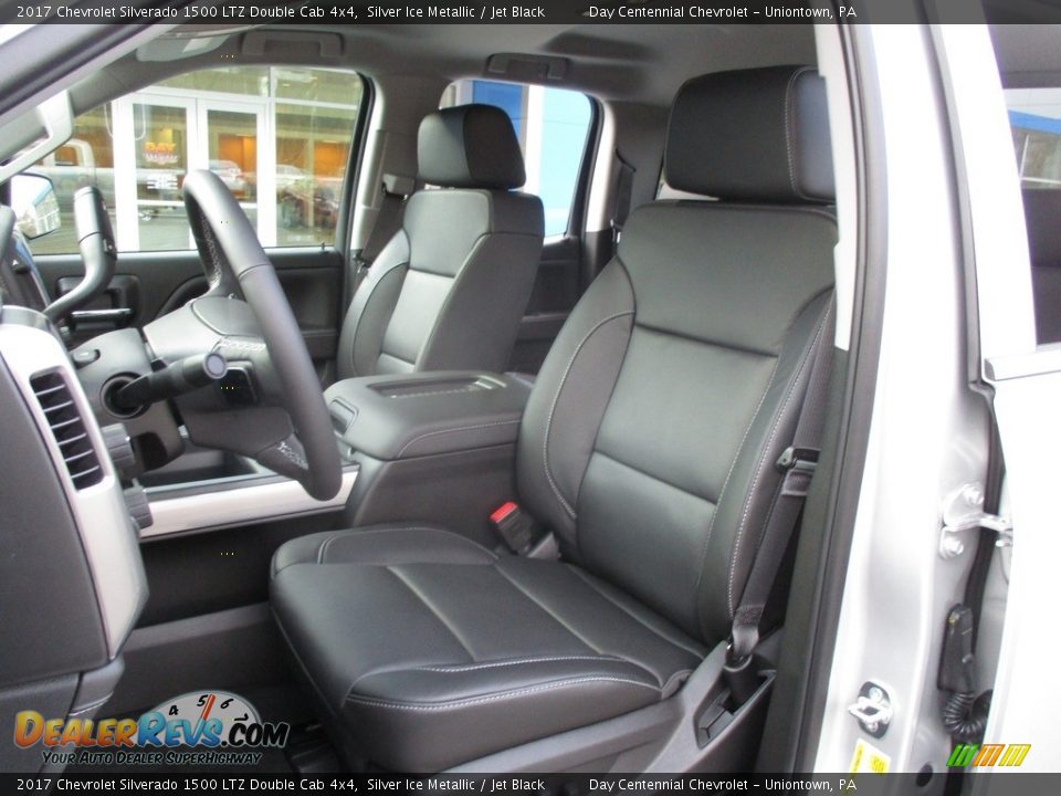 2017 Chevrolet Silverado 1500 LTZ Double Cab 4x4 Silver Ice Metallic / Jet Black Photo #12