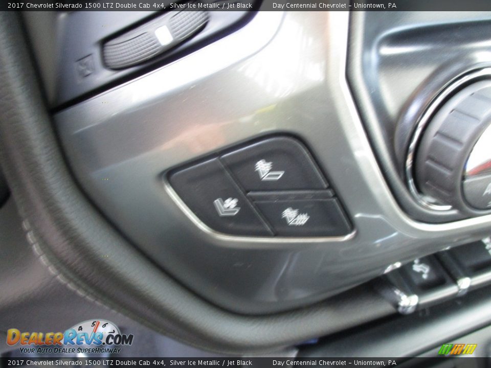 2017 Chevrolet Silverado 1500 LTZ Double Cab 4x4 Silver Ice Metallic / Jet Black Photo #17
