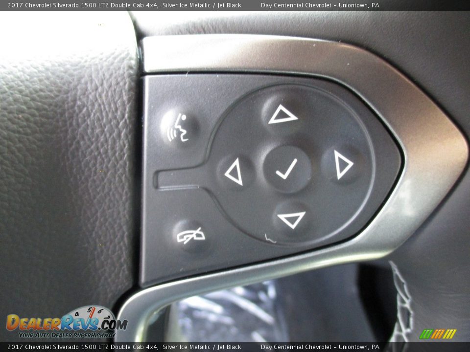 2017 Chevrolet Silverado 1500 LTZ Double Cab 4x4 Silver Ice Metallic / Jet Black Photo #18