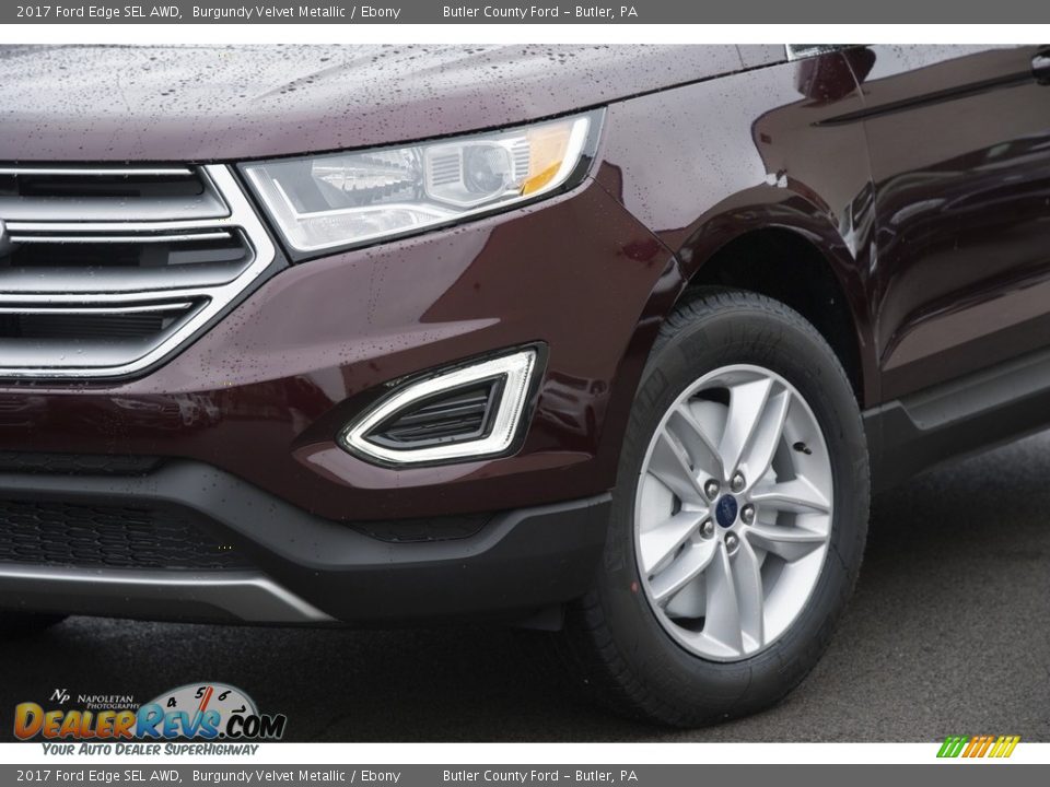 2017 Ford Edge SEL AWD Burgundy Velvet Metallic / Ebony Photo #2