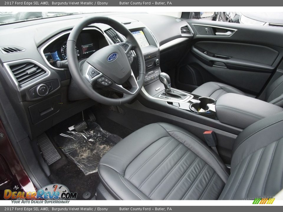 2017 Ford Edge SEL AWD Burgundy Velvet Metallic / Ebony Photo #6
