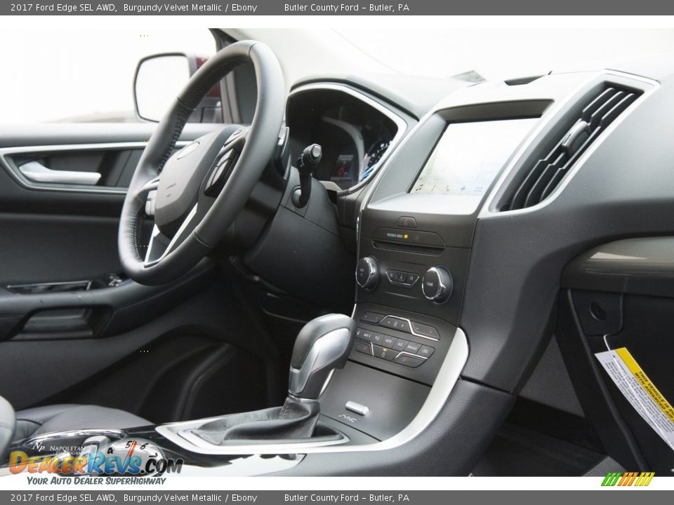 2017 Ford Edge SEL AWD Burgundy Velvet Metallic / Ebony Photo #9