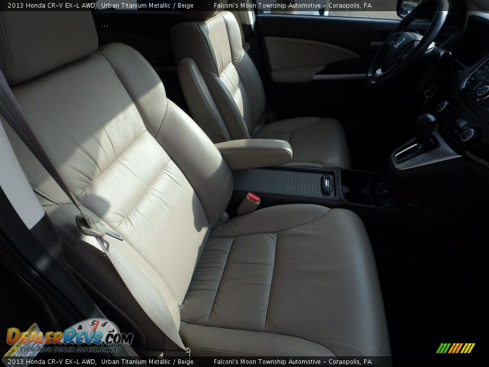2013 Honda CR-V EX-L AWD Urban Titanium Metallic / Beige Photo #10