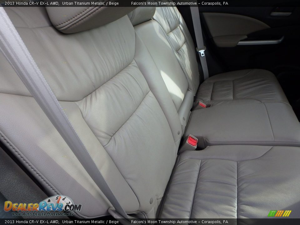 2013 Honda CR-V EX-L AWD Urban Titanium Metallic / Beige Photo #13