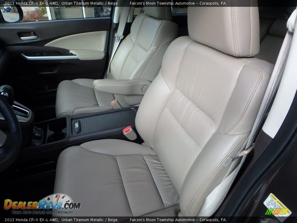 2013 Honda CR-V EX-L AWD Urban Titanium Metallic / Beige Photo #15