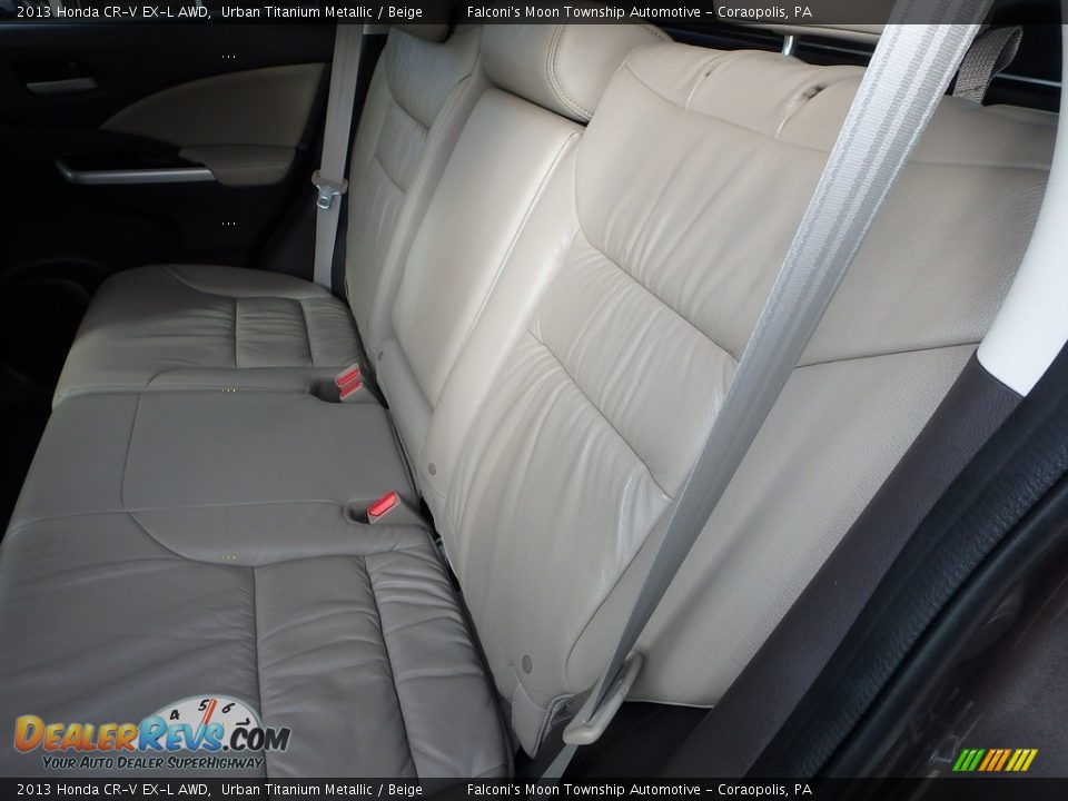 2013 Honda CR-V EX-L AWD Urban Titanium Metallic / Beige Photo #16