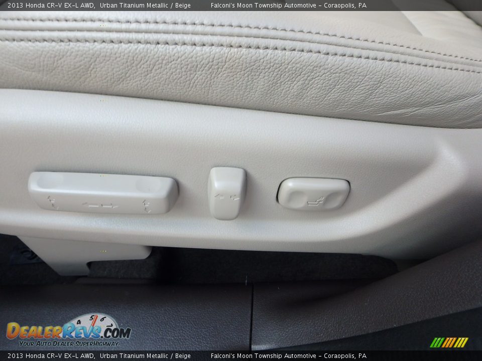 2013 Honda CR-V EX-L AWD Urban Titanium Metallic / Beige Photo #20