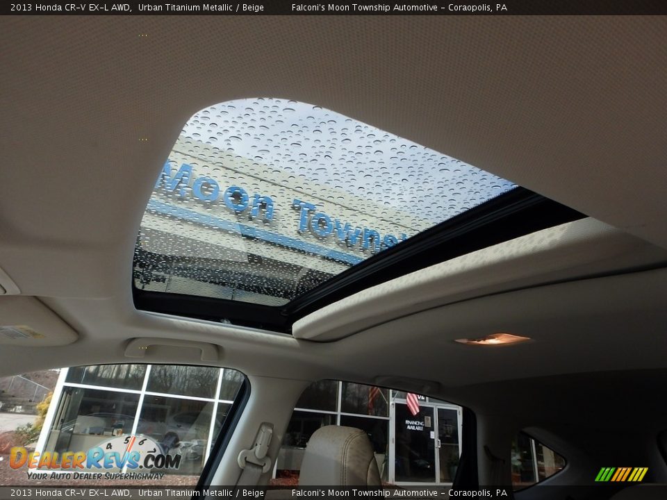 2013 Honda CR-V EX-L AWD Urban Titanium Metallic / Beige Photo #21