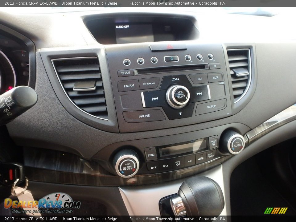 2013 Honda CR-V EX-L AWD Urban Titanium Metallic / Beige Photo #22
