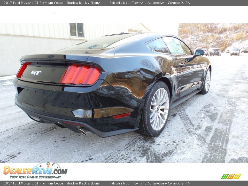 2017 Ford Mustang GT Premium Coupe Shadow Black / Ebony Photo #7