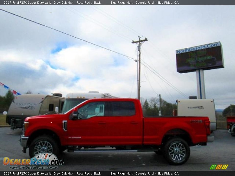 2017 Ford F250 Super Duty Lariat Crew Cab 4x4 Race Red / Black Photo #2