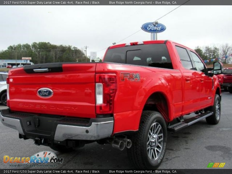 2017 Ford F250 Super Duty Lariat Crew Cab 4x4 Race Red / Black Photo #5