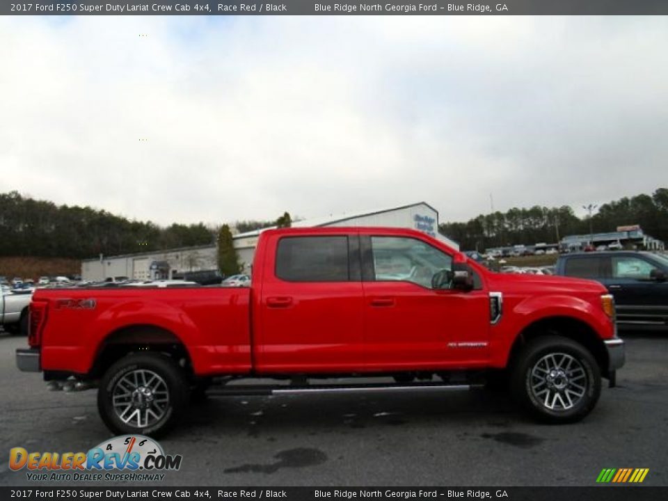 2017 Ford F250 Super Duty Lariat Crew Cab 4x4 Race Red / Black Photo #6