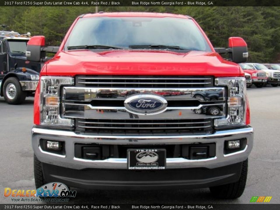 2017 Ford F250 Super Duty Lariat Crew Cab 4x4 Race Red / Black Photo #8