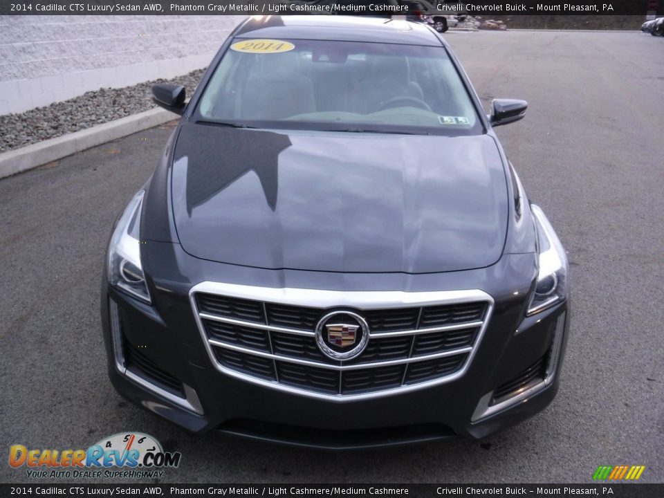 2014 Cadillac CTS Luxury Sedan AWD Phantom Gray Metallic / Light Cashmere/Medium Cashmere Photo #5