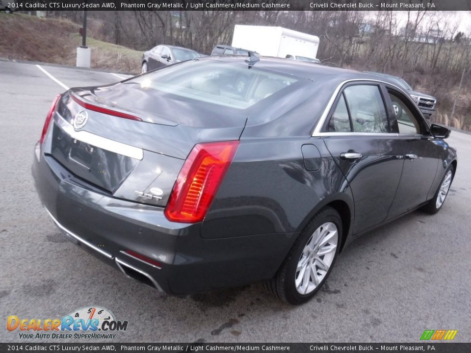 2014 Cadillac CTS Luxury Sedan AWD Phantom Gray Metallic / Light Cashmere/Medium Cashmere Photo #9