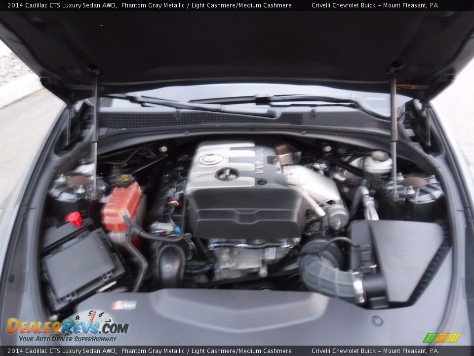 2014 Cadillac CTS Luxury Sedan AWD Phantom Gray Metallic / Light Cashmere/Medium Cashmere Photo #14