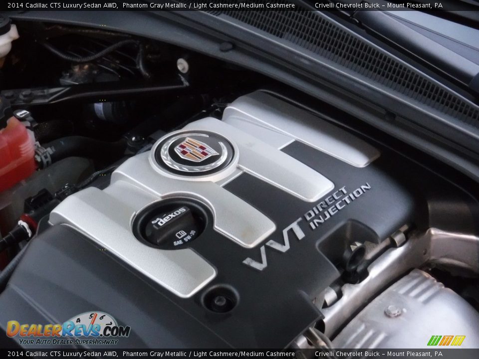 2014 Cadillac CTS Luxury Sedan AWD Phantom Gray Metallic / Light Cashmere/Medium Cashmere Photo #15