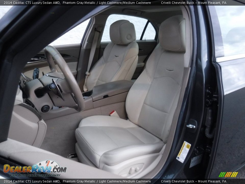 2014 Cadillac CTS Luxury Sedan AWD Phantom Gray Metallic / Light Cashmere/Medium Cashmere Photo #22