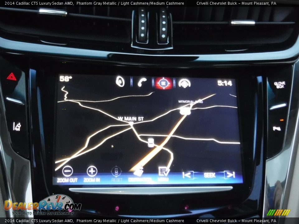 2014 Cadillac CTS Luxury Sedan AWD Phantom Gray Metallic / Light Cashmere/Medium Cashmere Photo #28