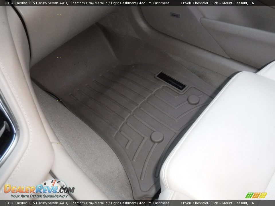2014 Cadillac CTS Luxury Sedan AWD Phantom Gray Metallic / Light Cashmere/Medium Cashmere Photo #34