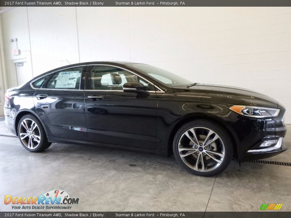 2017 Ford Fusion Titanium AWD Shadow Black / Ebony Photo #1