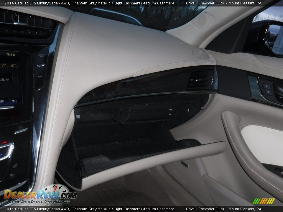 2014 Cadillac CTS Luxury Sedan AWD Phantom Gray Metallic / Light Cashmere/Medium Cashmere Photo #35