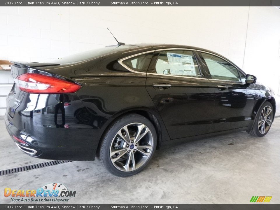 2017 Ford Fusion Titanium AWD Shadow Black / Ebony Photo #2