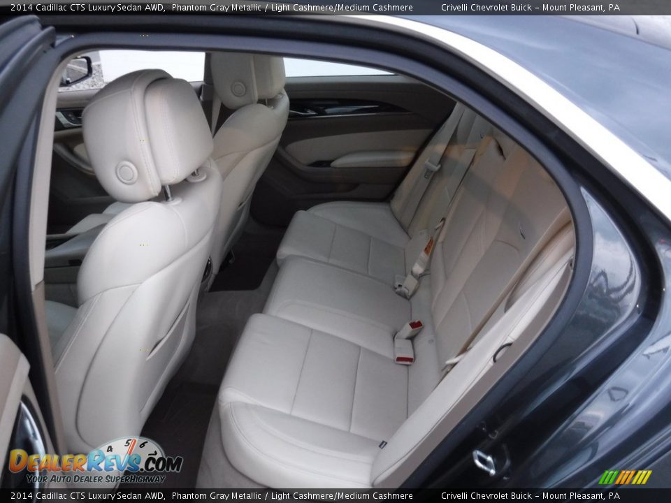 2014 Cadillac CTS Luxury Sedan AWD Phantom Gray Metallic / Light Cashmere/Medium Cashmere Photo #36