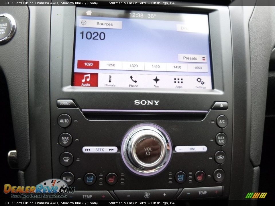 2017 Ford Fusion Titanium AWD Shadow Black / Ebony Photo #15