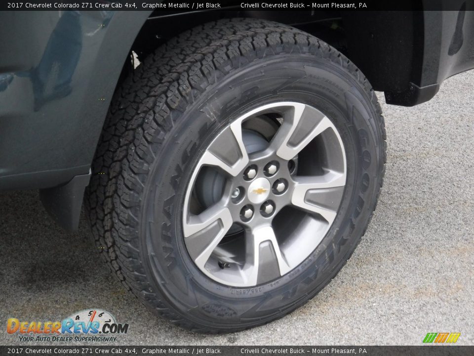 2017 Chevrolet Colorado Z71 Crew Cab 4x4 Graphite Metallic / Jet Black Photo #3