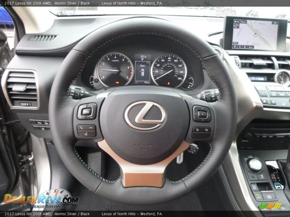 2017 Lexus NX 200t AWD Atomic Silver / Black Photo #12