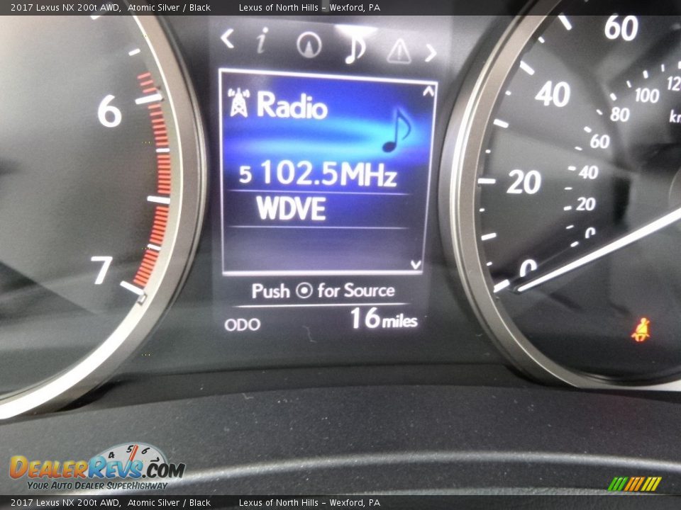 2017 Lexus NX 200t AWD Atomic Silver / Black Photo #15