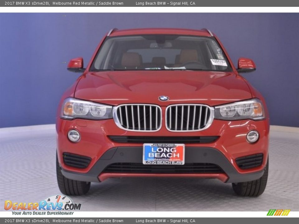 2017 BMW X3 sDrive28i Melbourne Red Metallic / Saddle Brown Photo #2