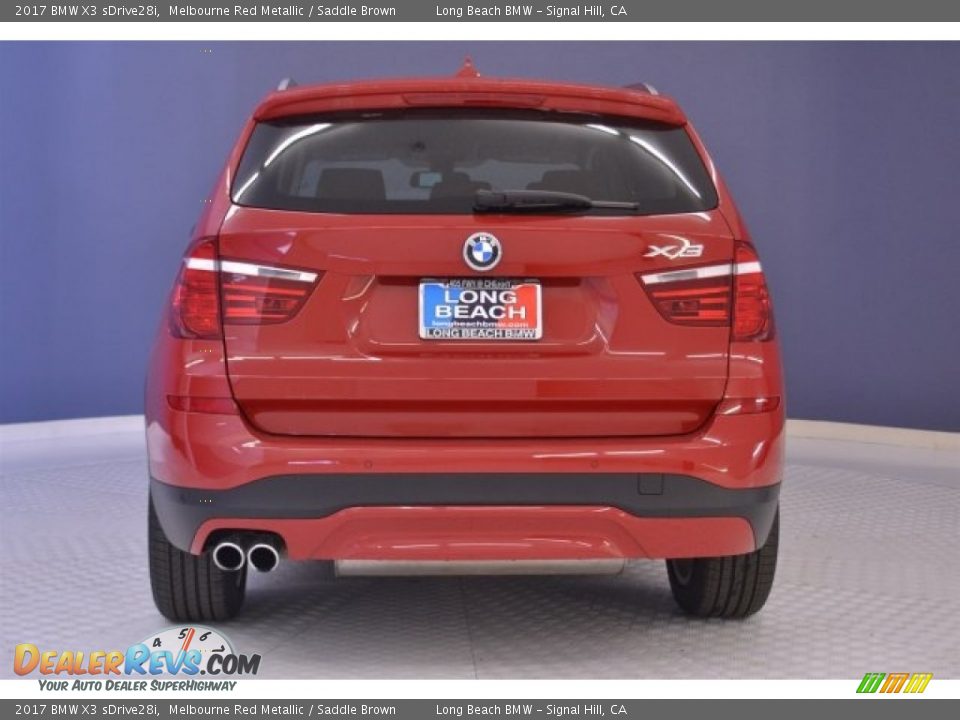 2017 BMW X3 sDrive28i Melbourne Red Metallic / Saddle Brown Photo #6