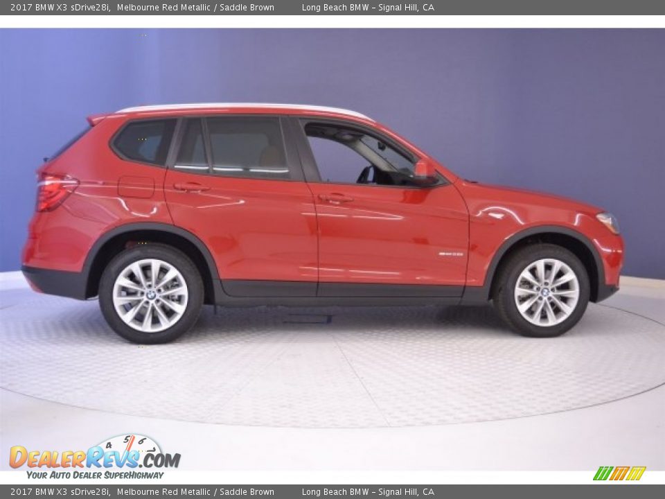 2017 BMW X3 sDrive28i Melbourne Red Metallic / Saddle Brown Photo #8