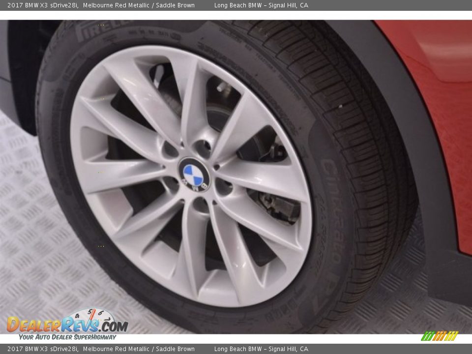 2017 BMW X3 sDrive28i Melbourne Red Metallic / Saddle Brown Photo #10