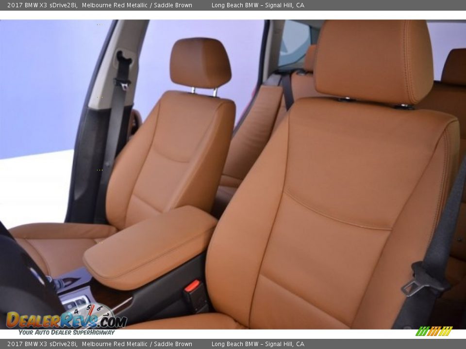 2017 BMW X3 sDrive28i Melbourne Red Metallic / Saddle Brown Photo #12