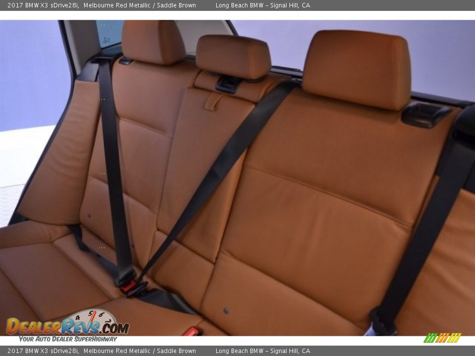 2017 BMW X3 sDrive28i Melbourne Red Metallic / Saddle Brown Photo #13