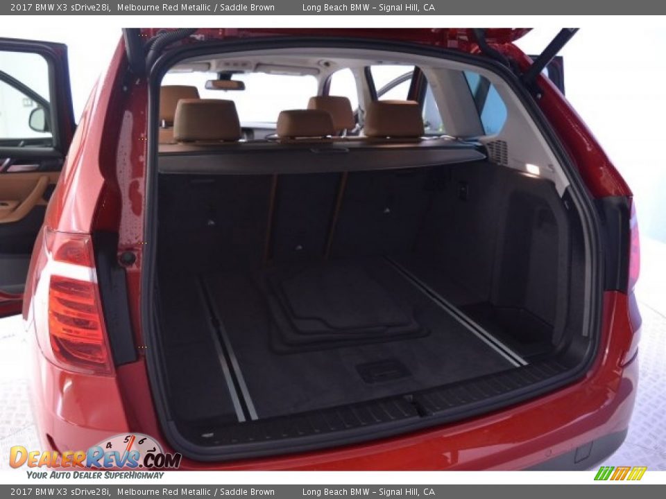 2017 BMW X3 sDrive28i Melbourne Red Metallic / Saddle Brown Photo #15