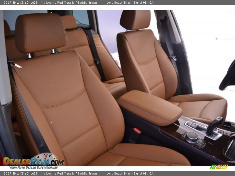 2017 BMW X3 sDrive28i Melbourne Red Metallic / Saddle Brown Photo #17
