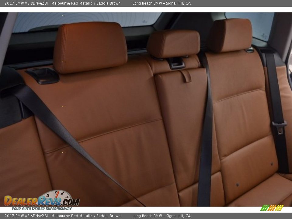 2017 BMW X3 sDrive28i Melbourne Red Metallic / Saddle Brown Photo #18
