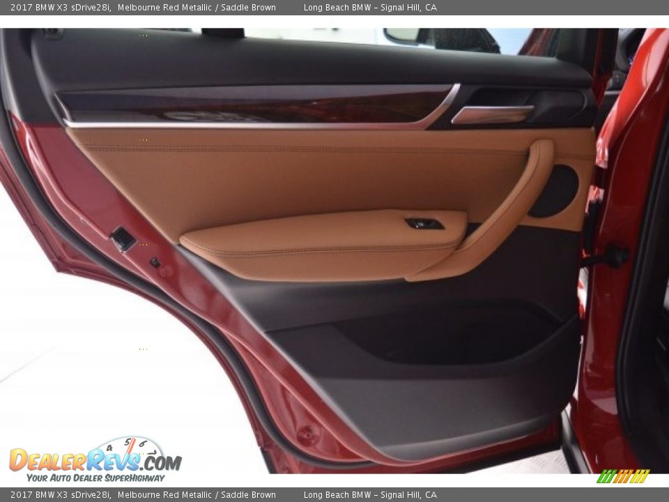 2017 BMW X3 sDrive28i Melbourne Red Metallic / Saddle Brown Photo #20