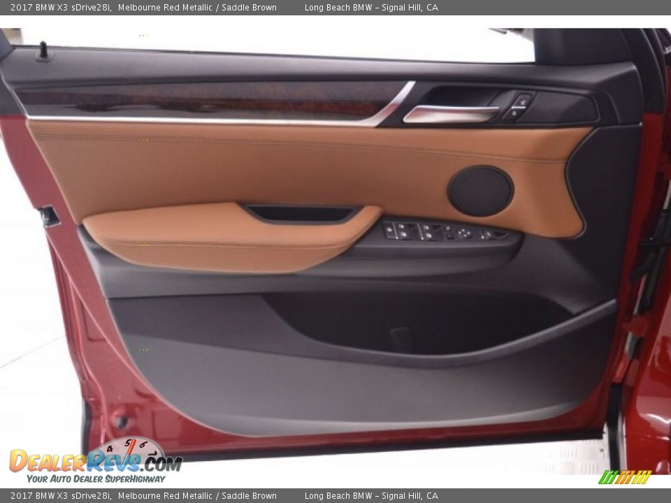 2017 BMW X3 sDrive28i Melbourne Red Metallic / Saddle Brown Photo #21