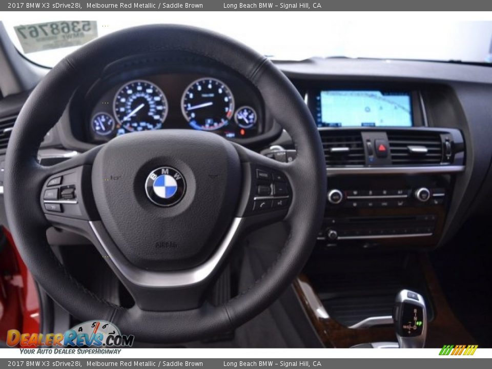 2017 BMW X3 sDrive28i Melbourne Red Metallic / Saddle Brown Photo #29