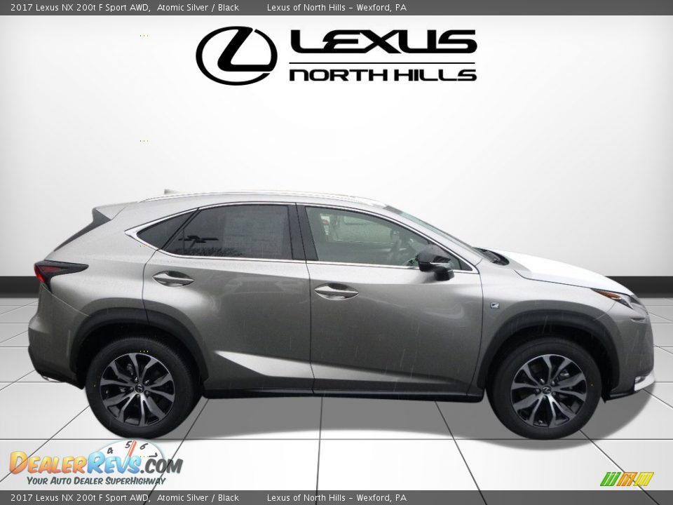 2017 Lexus NX 200t F Sport AWD Atomic Silver / Black Photo #2