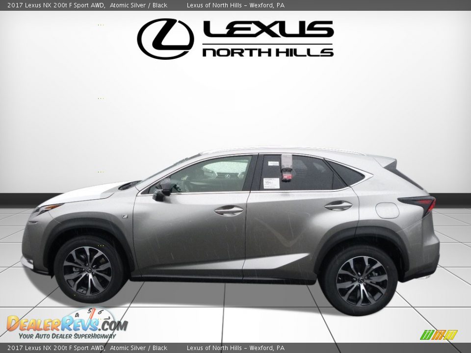 2017 Lexus NX 200t F Sport AWD Atomic Silver / Black Photo #3