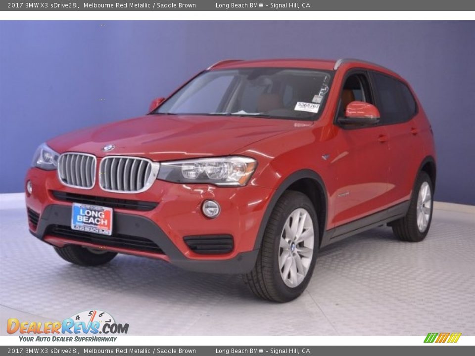 2017 BMW X3 sDrive28i Melbourne Red Metallic / Saddle Brown Photo #31