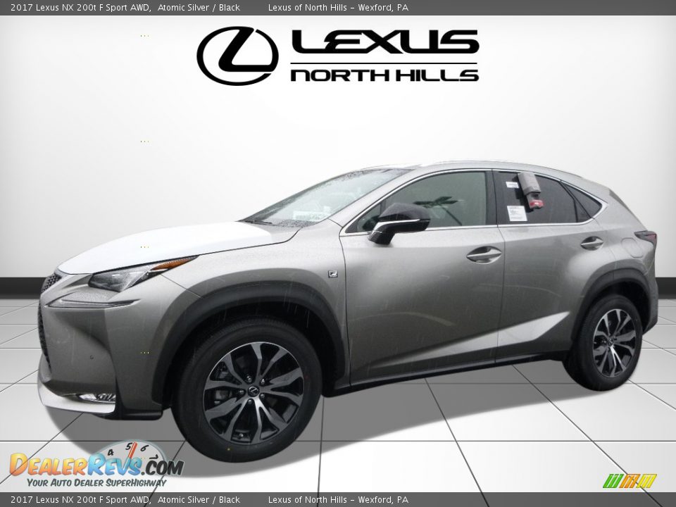 2017 Lexus NX 200t F Sport AWD Atomic Silver / Black Photo #4